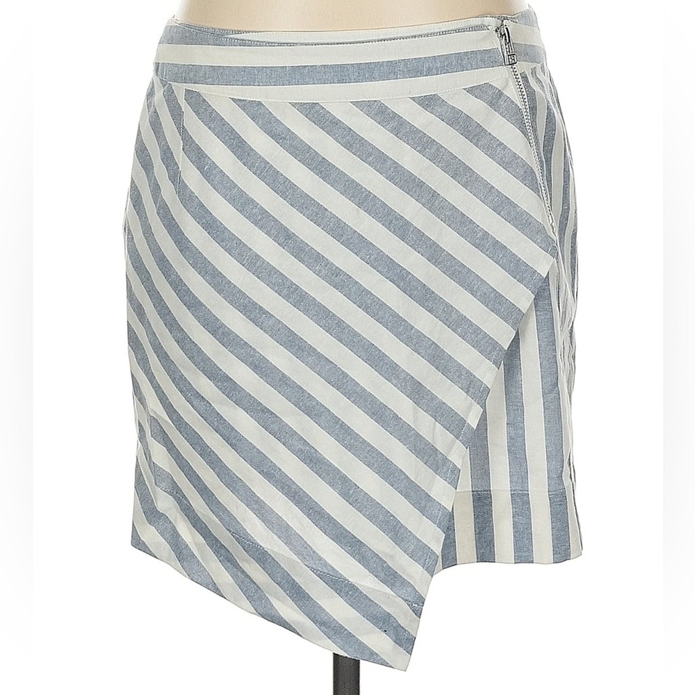 Rebecca Minkoff Striped Blue and White Women's Skirt- size small